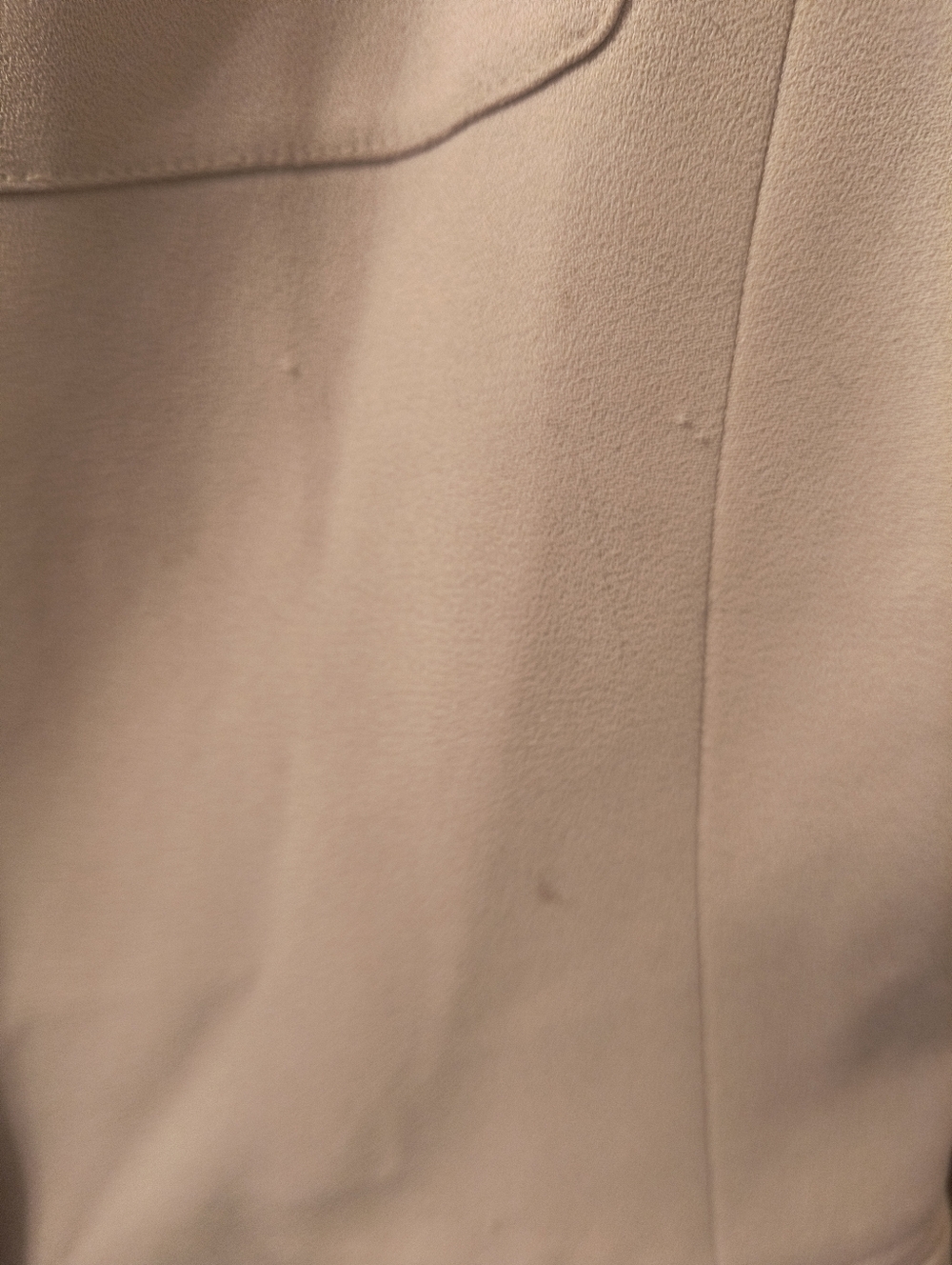 Vintage 90s Kasper A.S.L. Structured Blazer Neutral Tan Minimalist Career Read - Picture 7 of 8